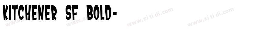 Kitchener SF Bold字体转换